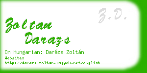 zoltan darazs business card