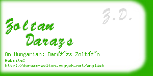 zoltan darazs business card